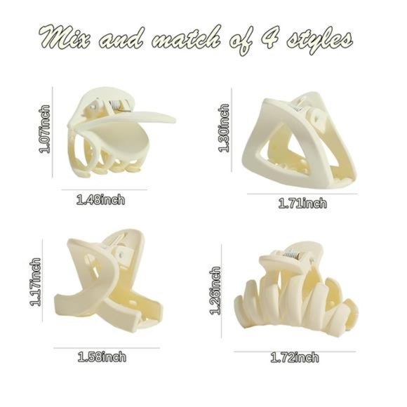 20Pcs Medium Claw Hair Clips for Women Girls,Matte - Picture 4 of 7